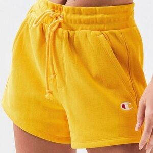 Champion Women's Reverse‎ Weave Shorts, Yellow